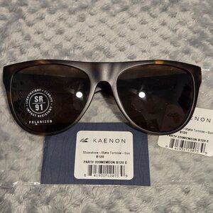Kaenon Moonstone Polarized Sunglasses Matte Tortoise Gun SR‑91 Like New